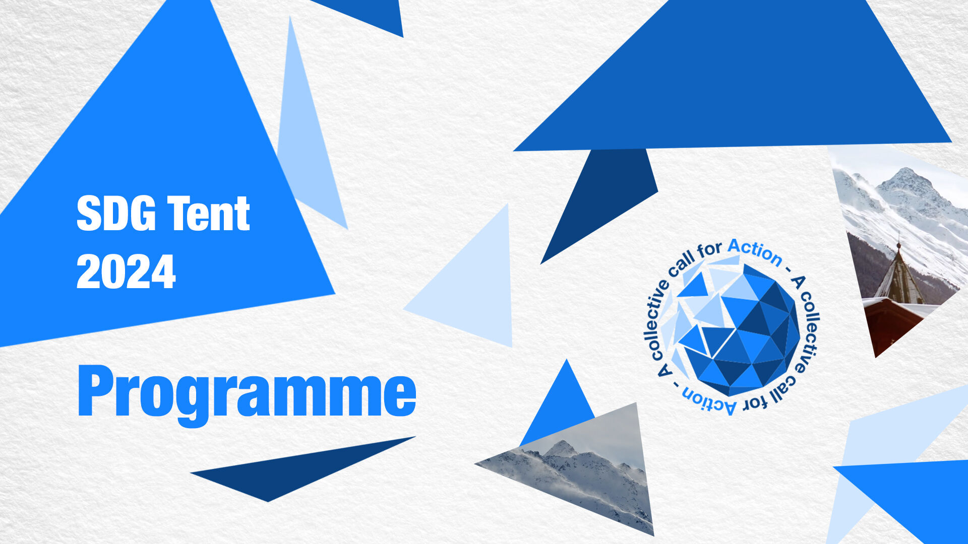 Discover our programme at the SDG Tent 2024